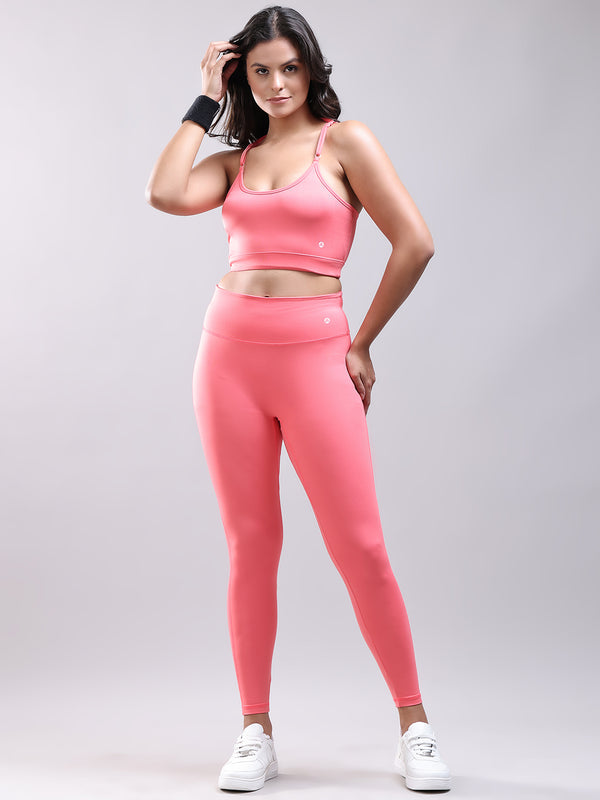 ACTIVE WEAR GYM CO ORDS PINK