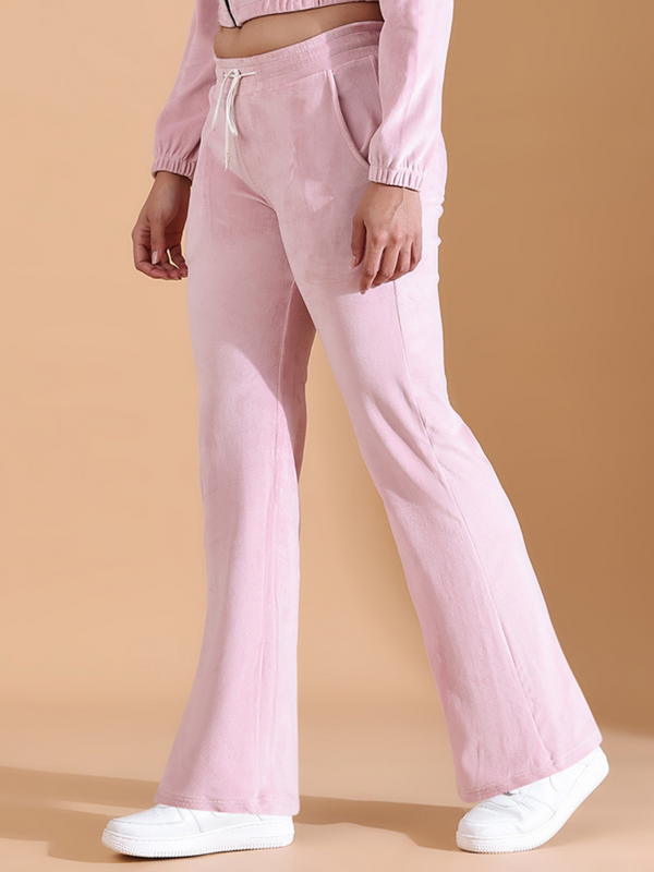 Women Luxe velour Iconic Flair Pants