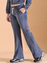 Women Luxe velour Iconic Flair Pants