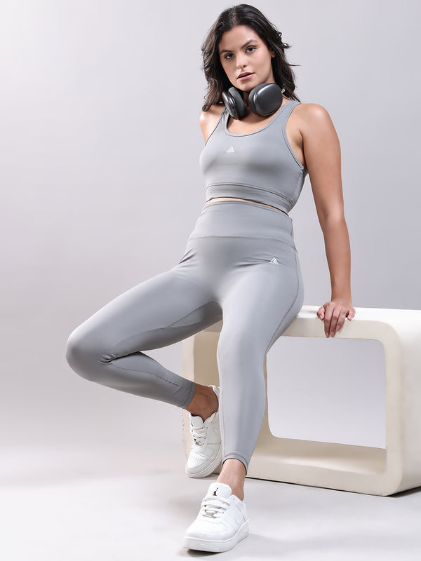 ACTIVE WEAR GYM CO ORDS SMOKE GREY