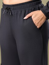 Women Broad Leg Side Pocket Jogger