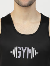 Men Black Solid Stringer